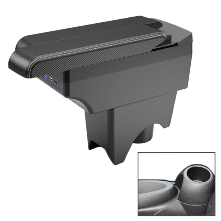 Car Center Armrest Box Side Slip Carbon Fiber Leather Type for BMW mini Cooper 2022