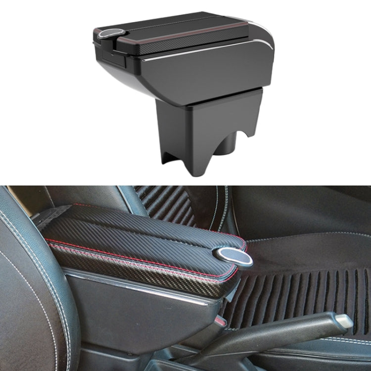 Car Center Armrest Box Double Open Plating Carbon Fiber Leather Type for BMW mini Cooper 2022