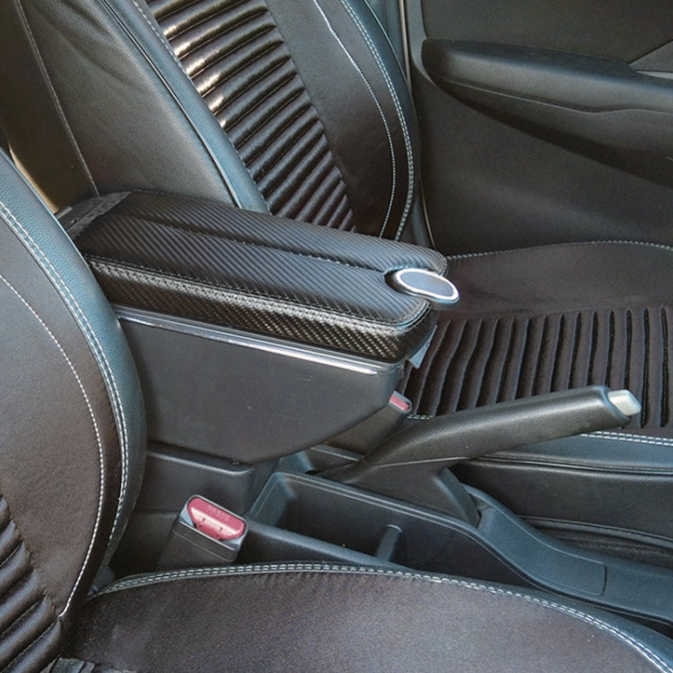 Car Center Armrest Box Double Open Plating Carbon Fiber Leather Type for BMW mini Cooper 2022