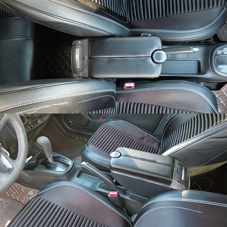 Car Center Armrest Box Double Open Plating Carbon Fiber Leather Type for BMW mini Cooper 2022