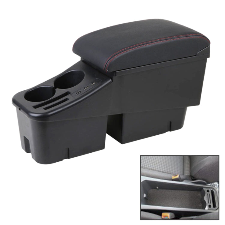 Car Center Armrest Box Straight Surface Cover Microfiber Leather Type for Volkswagen Bora 2019