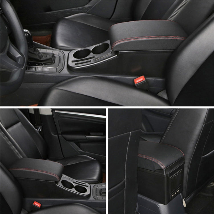 Car Center Armrest Box Straight Surface Cover Microfiber Leather Type for Volkswagen Bora 2019
