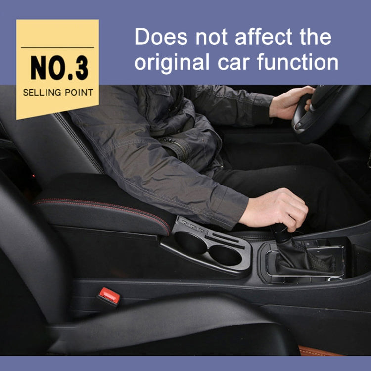 Car Center Armrest Box Straight Surface Cover Microfiber Leather Type for Volkswagen Bora 2019