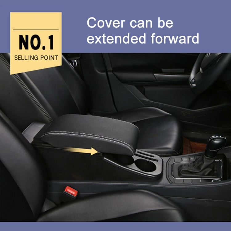 Car Center Armrest Box Straight Surface Cover Microfiber Leather Type for Volkswagen Bora 2019