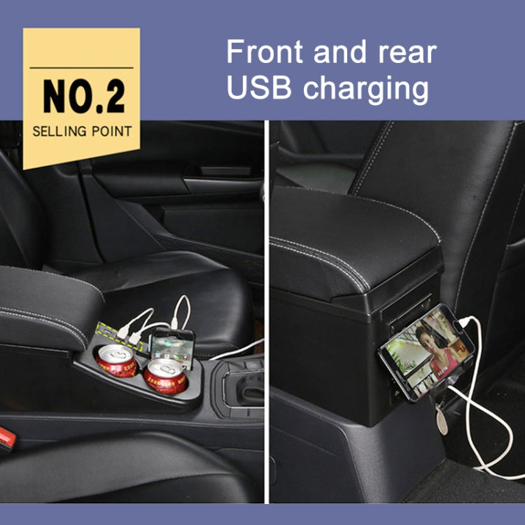 Car Center Armrest Box Straight Surface Cover Microfiber Leather Type for Volkswagen Bora 2019