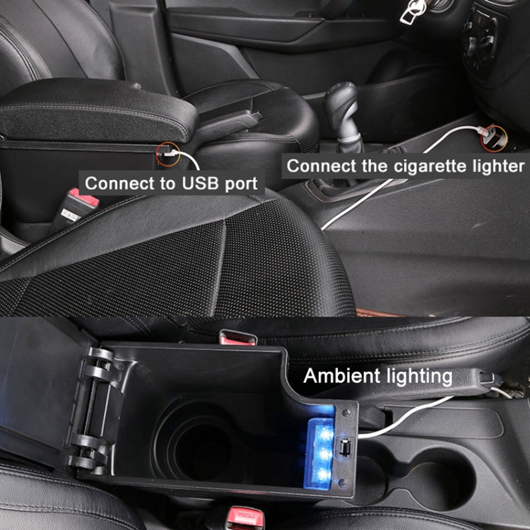 Car Center Armrest Box Microfiber Leather Type for DFSK C71 / C72