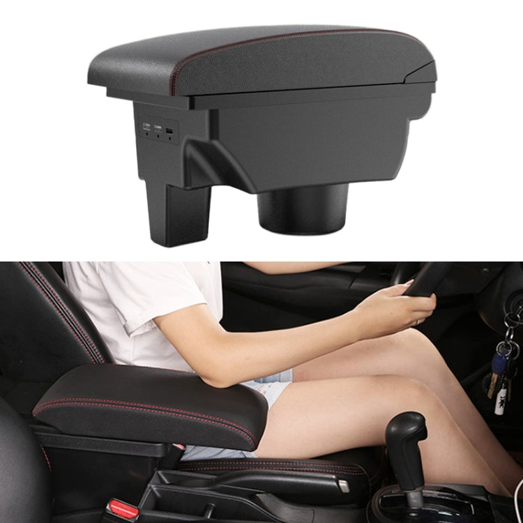 Car Center Armrest Box Microfiber Leather Type for SRM