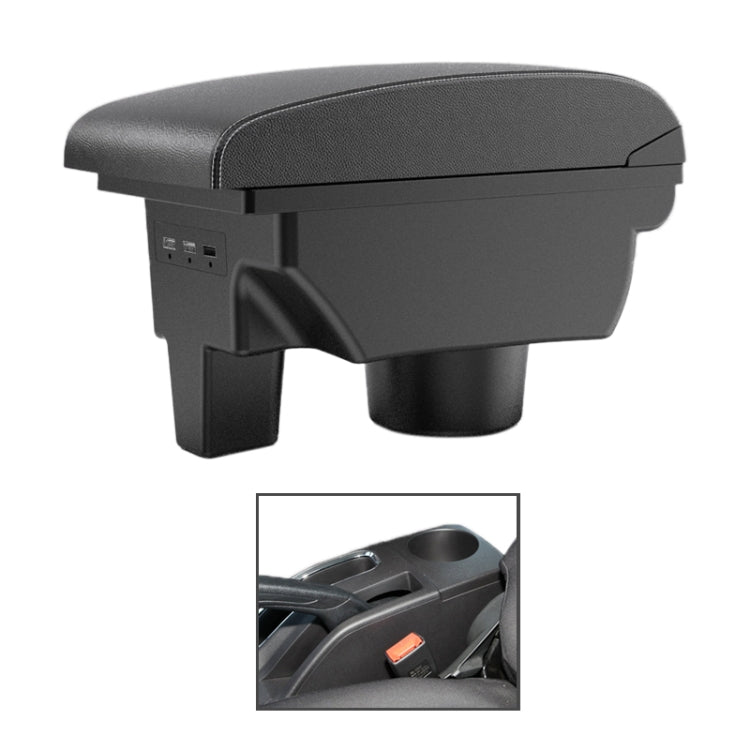 Car Center Armrest Box Microfiber Leather Type for SRM