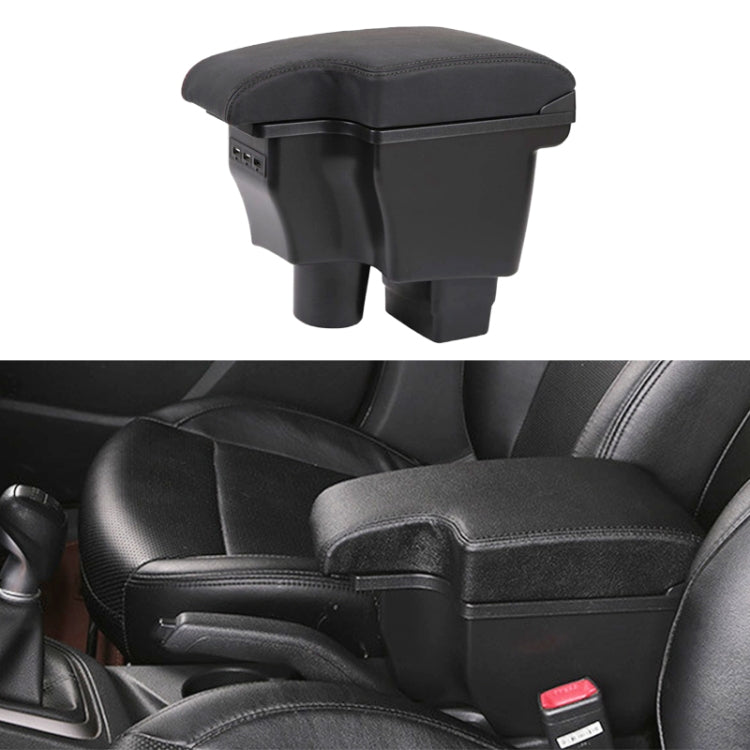 Car Center Armrest Box Microfiber Leather Type for Mazda CX-3