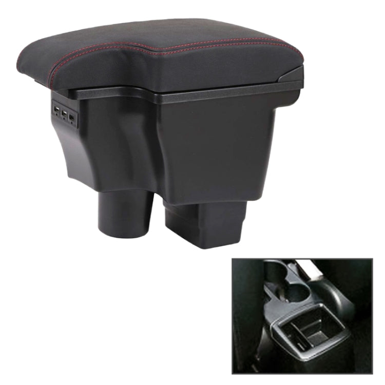 Car Center Armrest Box Microfiber Leather Type for Mazda CX-3