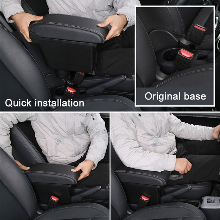 Car Center Armrest Box Microfiber Leather Type for GreatWall ORA R1