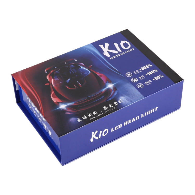 K10 1 Pair 9005 DC12V / 65W / 6000K / 6500LM Car LED SMD-3750 Lamp Bead Headlight