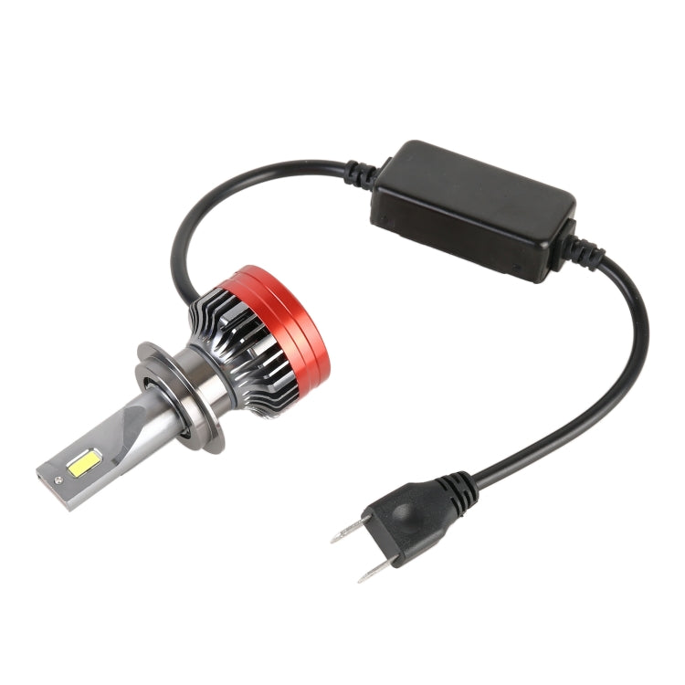 K10 1 Pair H7 DC12V / 65W / 6000K / 6500LM Car LED SMD-3750 Lamp Bead Headlight