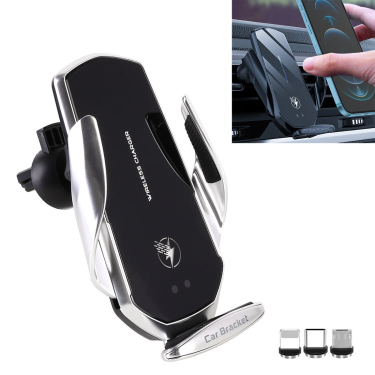 G18+ 15W Car Wireless Charger Smart Induction Air Outlet Phone Holder