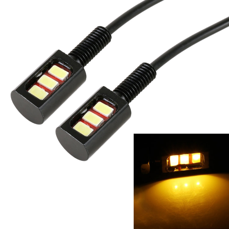 1 Pair DC12V 0.4W 3LEDs SMD-5630 Car / Motorcycle License Plate Light, Cable Length: 27cm