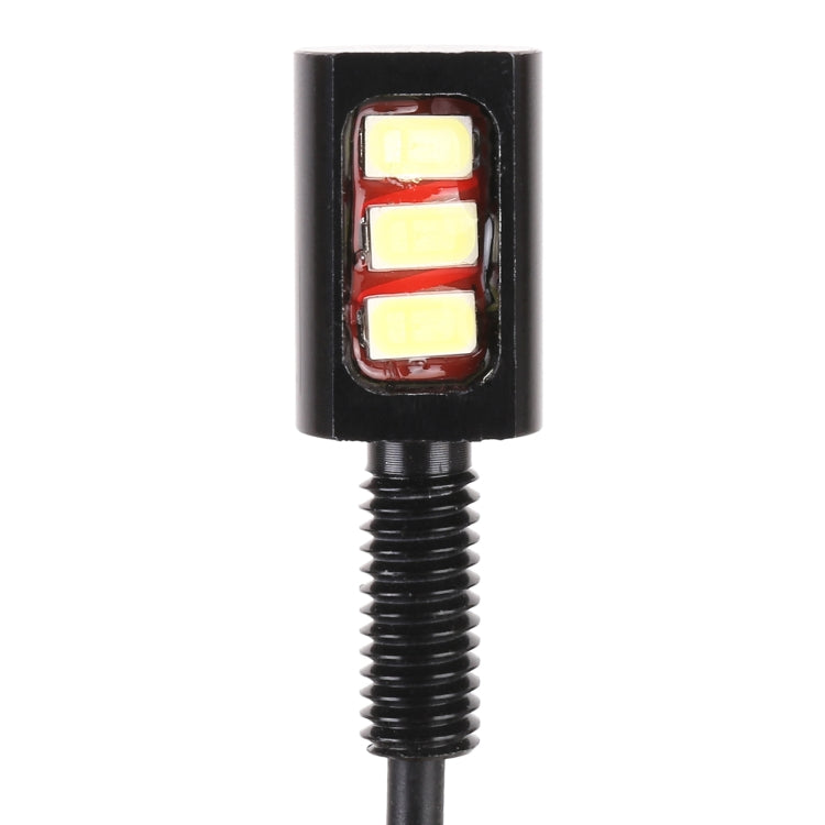 1 Pair DC12V 0.4W 3LEDs SMD-5630 Car / Motorcycle License Plate Light, Cable Length: 27cm