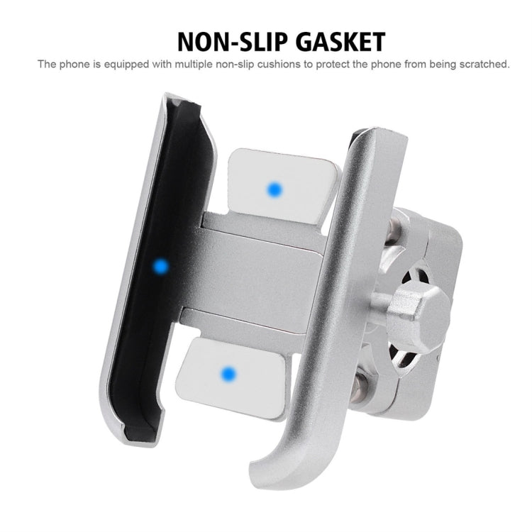 Motorcycle Aluminium Alloy Mobile Phone Holder Bracket, Handlebar Version