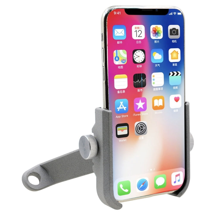 Motorcycle Aluminium Alloy Quick Release Mobile Phone Holder Bracket, Rearview Mirror Version