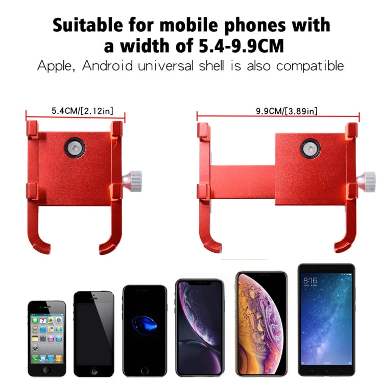 MPB-91 Motorcycle Six Claws Aluminium Alloy Mobile Phone Holder Bracket