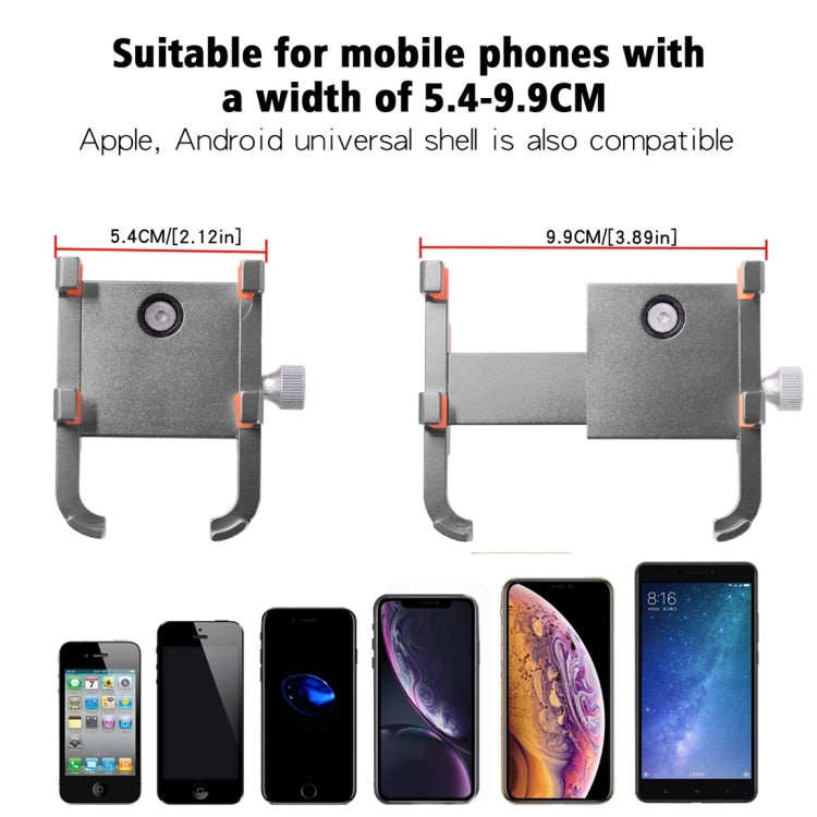 MPB-91 Motorcycle Six Claws Aluminium Alloy Mobile Phone Holder Bracket