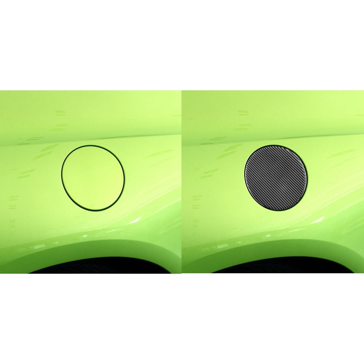 Carbon Fiber Car Fuel Tank Cover Decorative Sticker for Volkswagen Scirocco 2009-2016,Left and Right Drive Universal