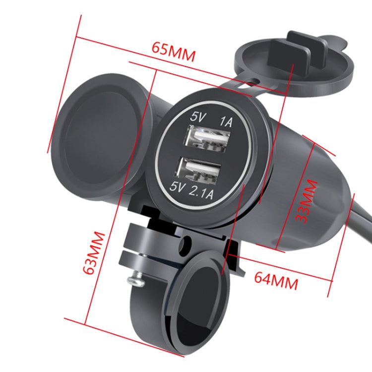3 PCS Dual USB 3.1A Car Charger 9-30V with Temperature Voltage Holder