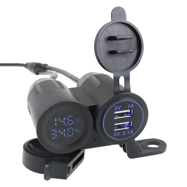 3 PCS Dual USB 3.1A Car Charger 9-30V with Temperature Voltage Holder