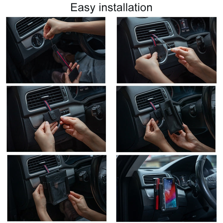 Car Air Outlet Storage Bag Mobile Phone Storage Hanging Bag
