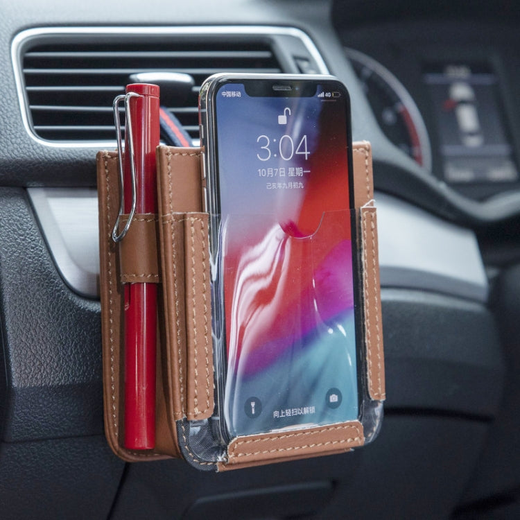 Car Air Outlet Storage Bag Mobile Phone Storage Hanging Bag