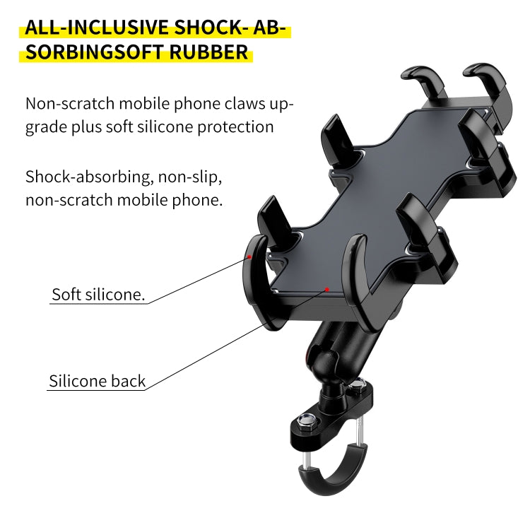 CS-1722A1 Motorcycle Handlebar Octopus Aluminum Alloy Phone Holder