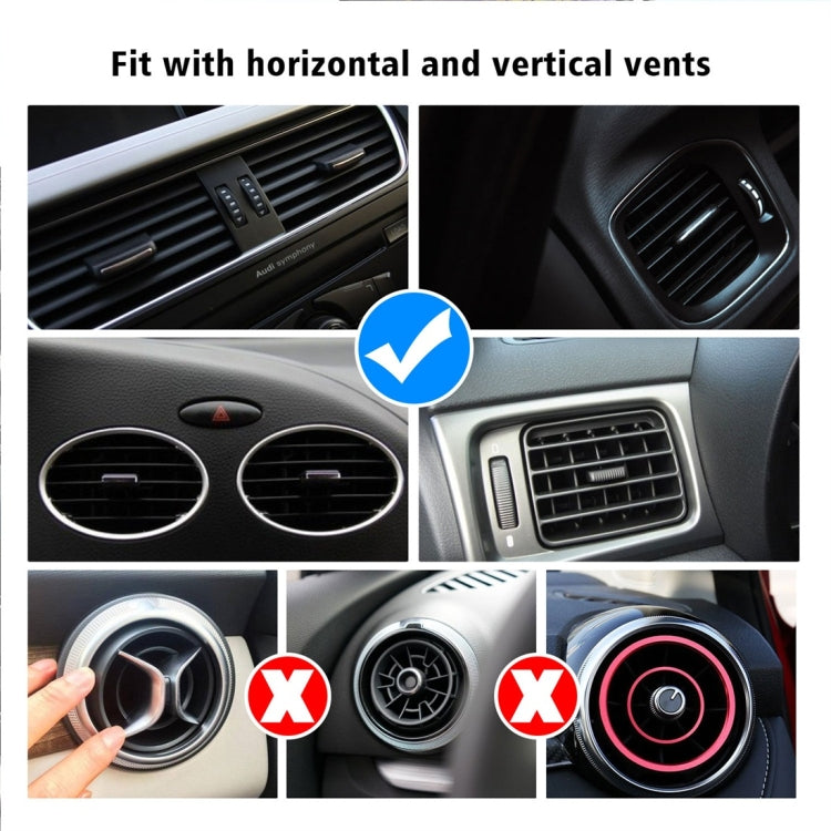 CS-984A1 Car Air Outlet Wireless Infrared Sensor Mobile Phone Charging Stand Holder(Black)