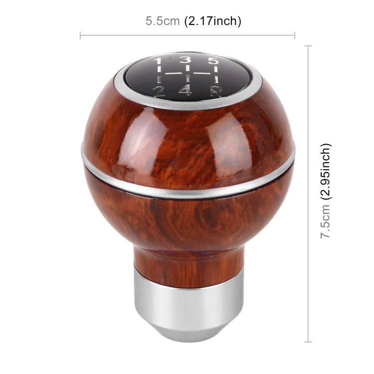 Universal Car Wood Texture Metal Gear Shift Knob