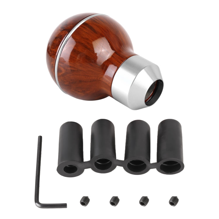 Universal Car Wood Texture Metal Gear Shift Knob