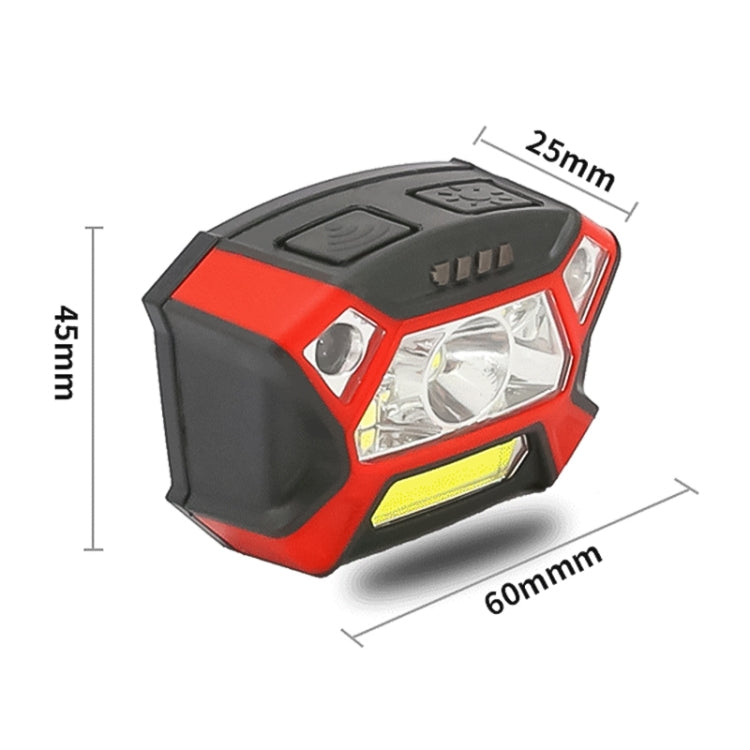 Detachable Portable Waterproof USB Charging High Bright LED Sensor Headlight