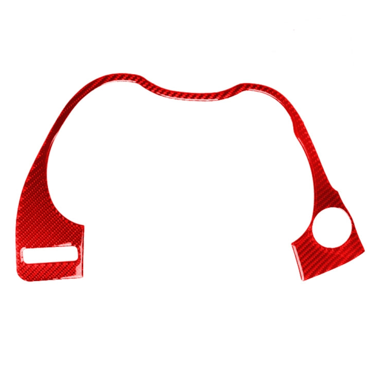 Car Carbon Fiber Dashboard Decorative Sticker for Infiniti Q50 2014-2020, Left Drive(Red)