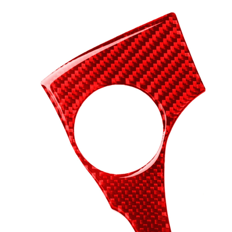 Car Carbon Fiber Dashboard Decorative Sticker for Infiniti Q50 2014-2020, Left Drive(Red)