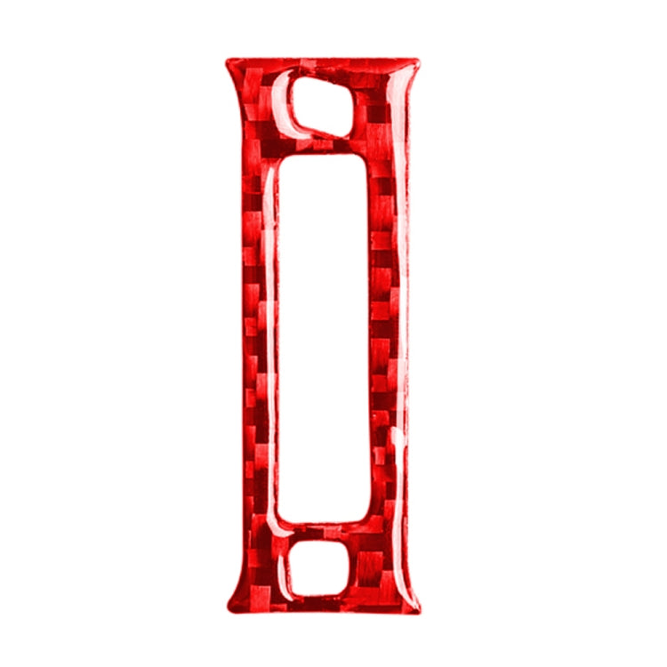 Car Carbon Fiber Rear Air Outlet Decorative Sticker for Infiniti Q50 2014-2020, Left and Right Drive(Red)