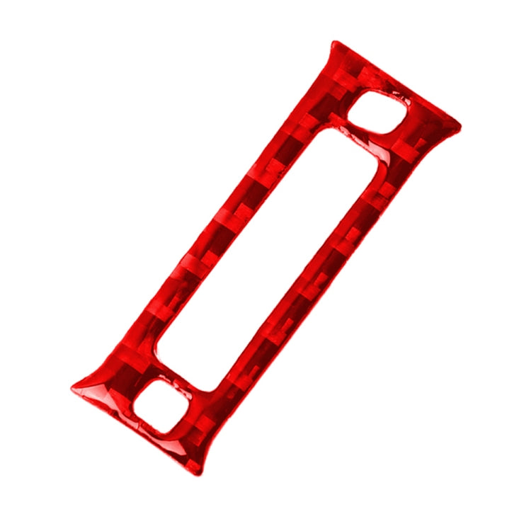 Car Carbon Fiber Rear Air Outlet Decorative Sticker for Infiniti Q50 2014-2020, Left and Right Drive(Red)