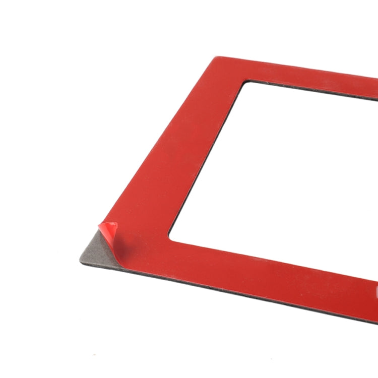 Car Carbon Fiber Navigation Frame Decorative Sticker for Infiniti Q50 2014-2020, Left and Right Drive(Red)