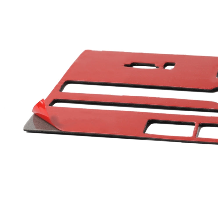 Car Carbon Fiber B Style CD Console Panel Decorative Sticker for Infiniti Q50 2014-2020, Right Drive(Red)