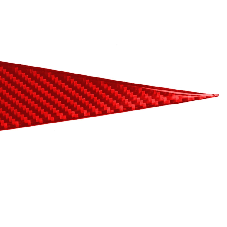 Car Carbon Fiber A Style Door Handle Panel Decorative Sticker for Infiniti Q50 2014-2020, Left and Right Drive(Red)