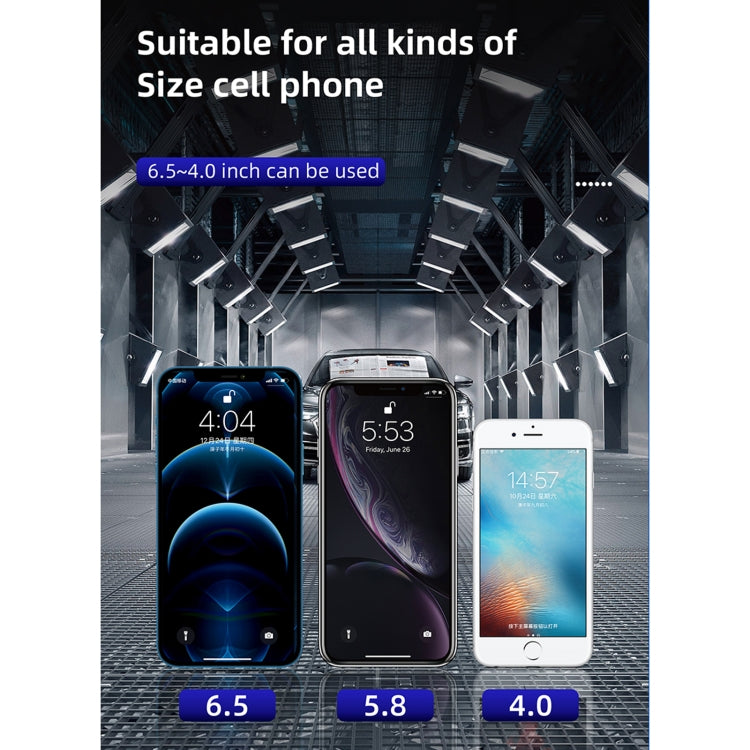 N7 Car Pure Electric Drive Locking Wireless Charger Holder(Black)