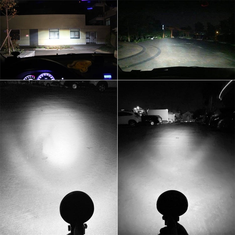 D0037 9.8W 10-30V DC 6000K 3 inch 14 LEDs Circle Offroad Truck Car Driving Light Work Light Spotlight Fog Light