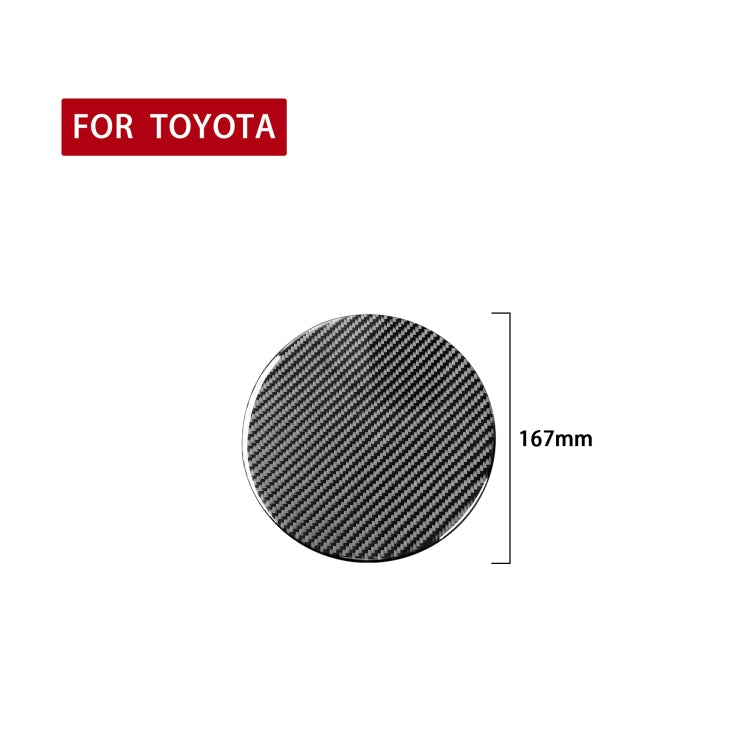 Carbon Fiber Car Fuel Tank Cover Decorative Sticker for Toyota Tundra 2014-2018, Left Right Driving Universal
