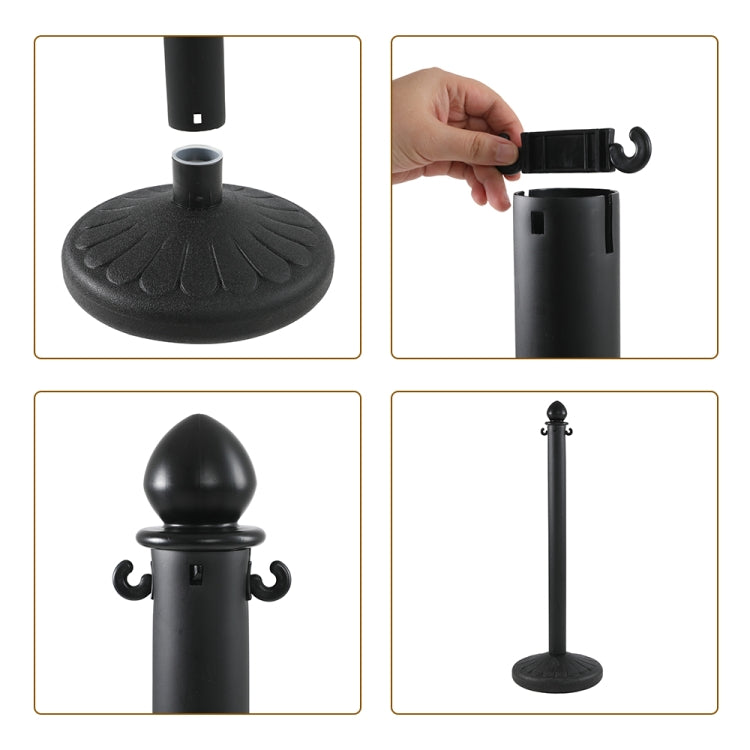 [US Warehouse] 4 PCS Top Blow Molding Ball Plastic Warning Bar