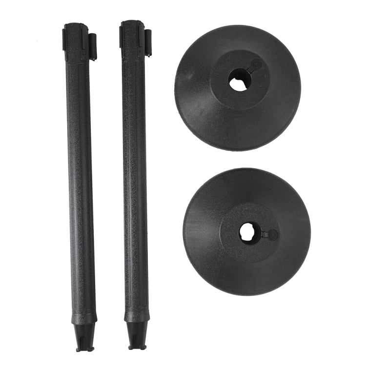 [US Warehouse] 2 PCS Telescopic Belt Plastic Warning Bar, Length: 2m