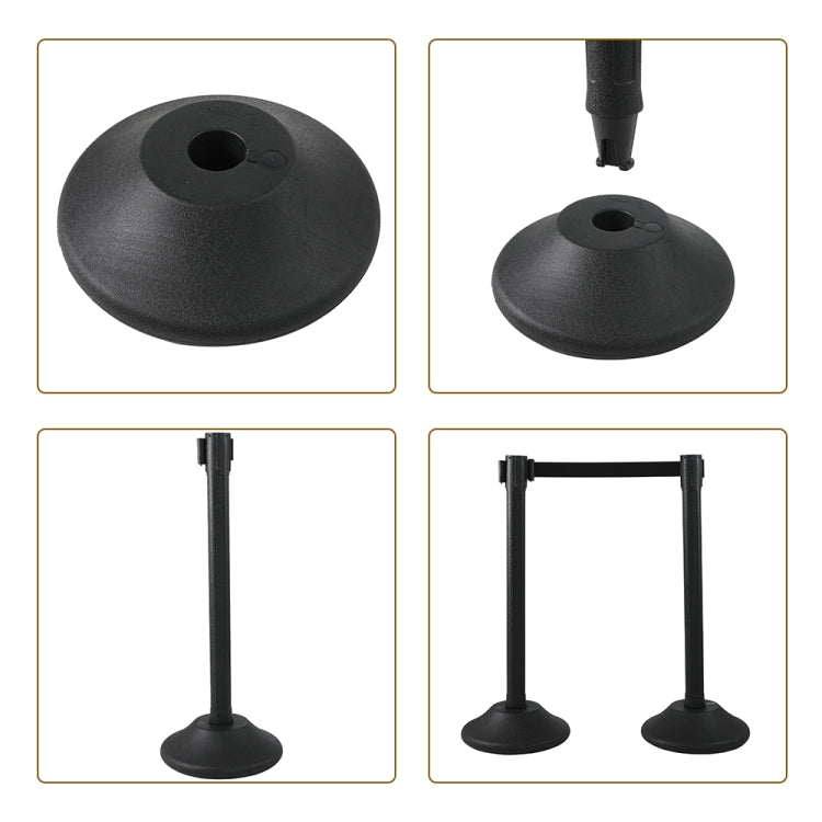 [US Warehouse] 2 PCS Telescopic Belt Plastic Warning Bar, Length: 2m