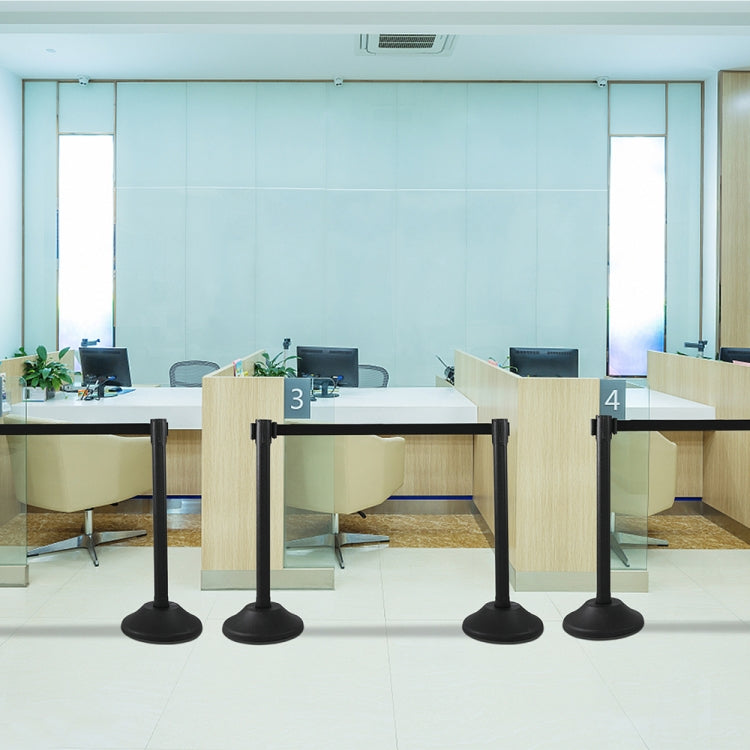 [US Warehouse] 2 PCS Telescopic Belt Plastic Warning Bar, Length: 2m