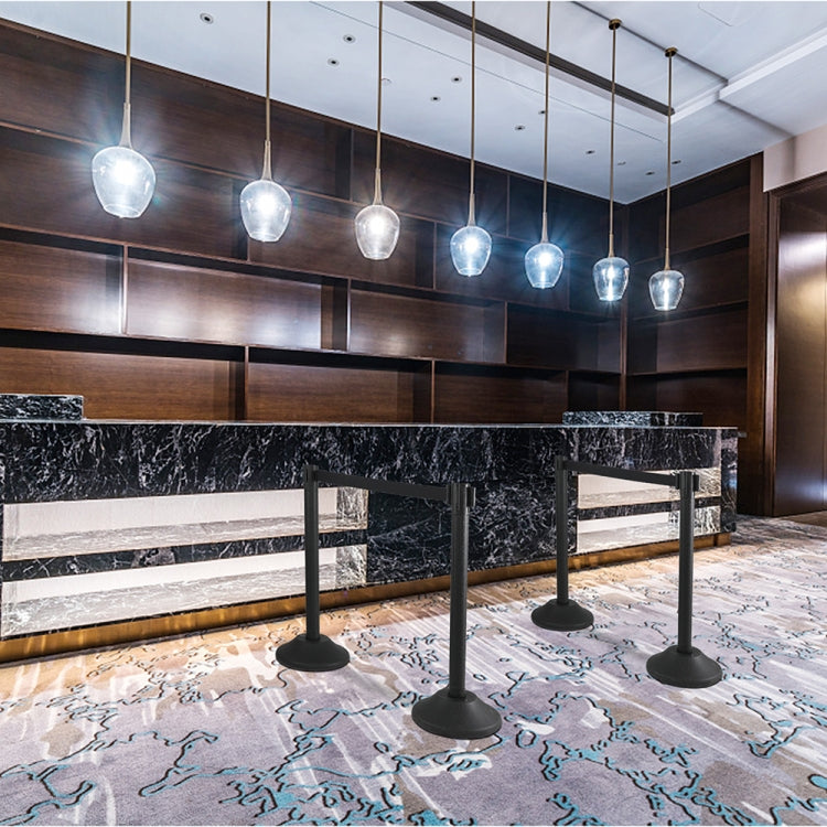 [US Warehouse] 2 PCS Telescopic Belt Plastic Warning Bar, Length: 2m