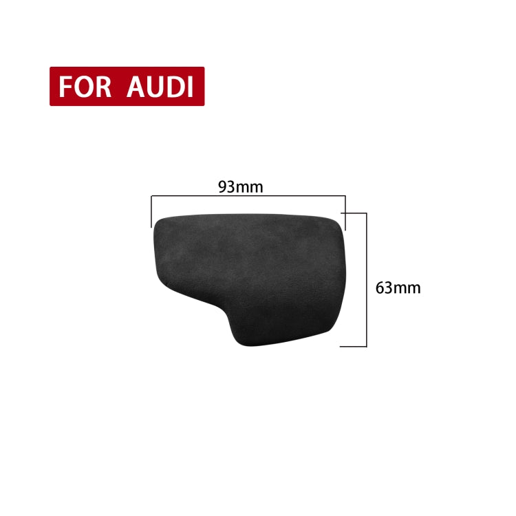 Car Suede Shift Knob Handle Cover A Version for Audi A4/S4(2017+) & A5/S5(2017+), Suitable for Left Driving